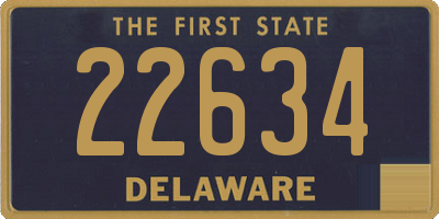 DE license plate 22634