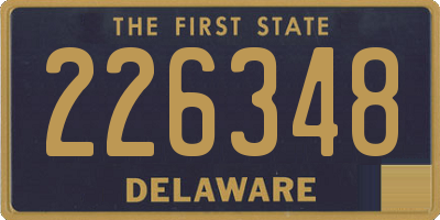 DE license plate 226348