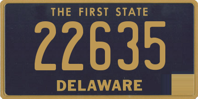 DE license plate 22635