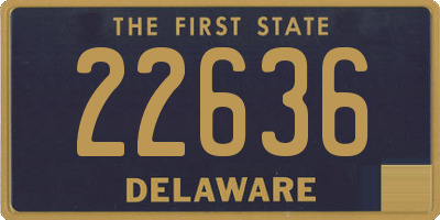 DE license plate 22636