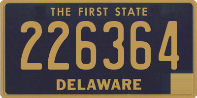 DE license plate 226364