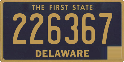 DE license plate 226367
