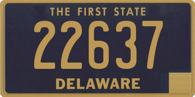 DE license plate 22637