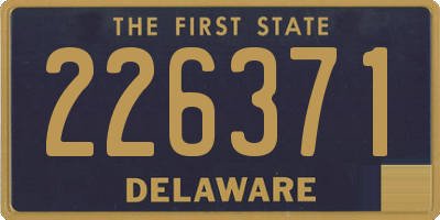 DE license plate 226371