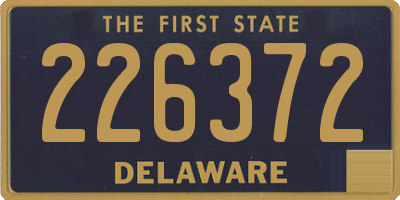 DE license plate 226372