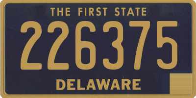 DE license plate 226375