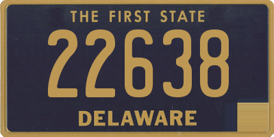 DE license plate 22638