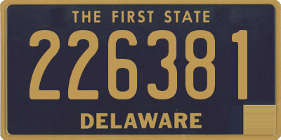 DE license plate 226381