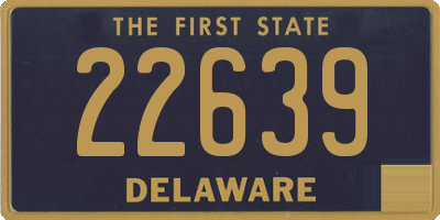 DE license plate 22639