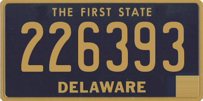 DE license plate 226393