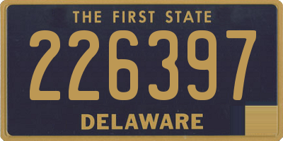 DE license plate 226397