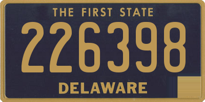 DE license plate 226398