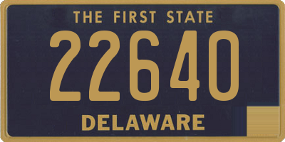 DE license plate 22640