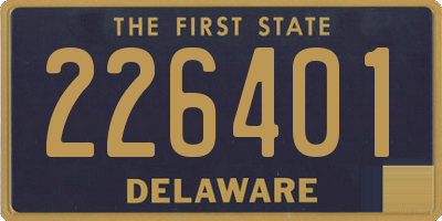 DE license plate 226401