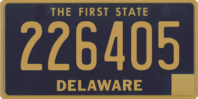 DE license plate 226405