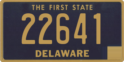 DE license plate 22641