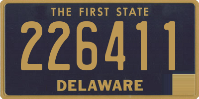 DE license plate 226411