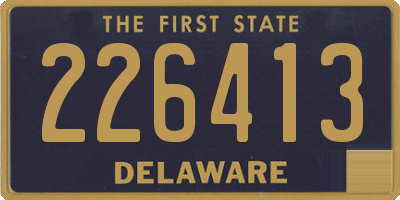 DE license plate 226413