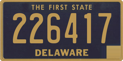 DE license plate 226417