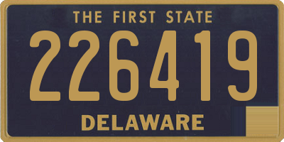 DE license plate 226419