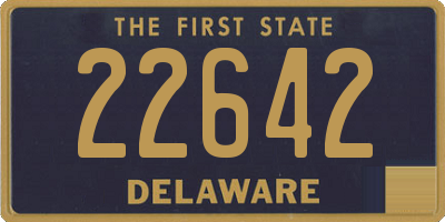 DE license plate 22642