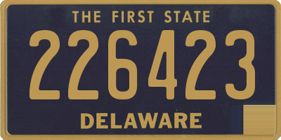 DE license plate 226423