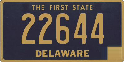 DE license plate 22644