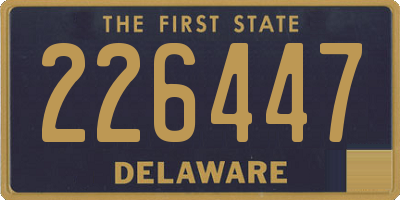 DE license plate 226447