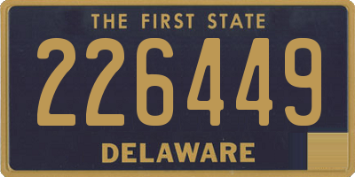 DE license plate 226449