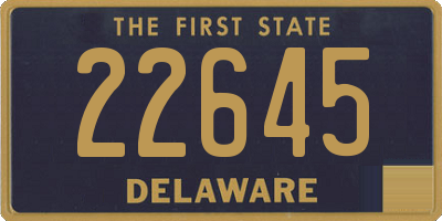 DE license plate 22645