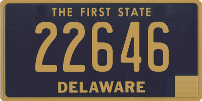 DE license plate 22646