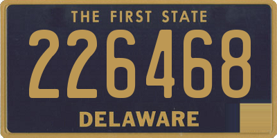 DE license plate 226468