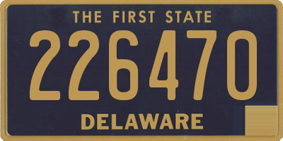 DE license plate 226470