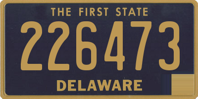 DE license plate 226473