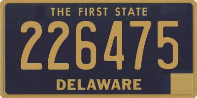 DE license plate 226475