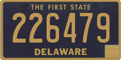 DE license plate 226479