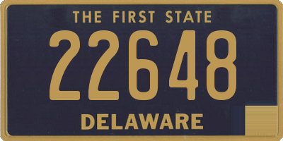 DE license plate 22648