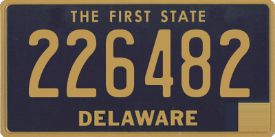 DE license plate 226482