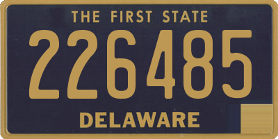 DE license plate 226485