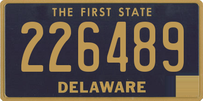 DE license plate 226489