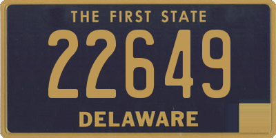 DE license plate 22649