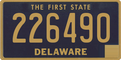 DE license plate 226490