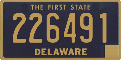 DE license plate 226491