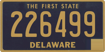 DE license plate 226499