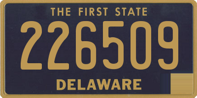 DE license plate 226509