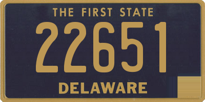 DE license plate 22651