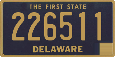 DE license plate 226511