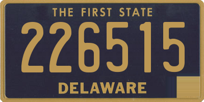 DE license plate 226515