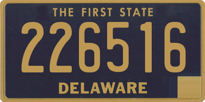 DE license plate 226516