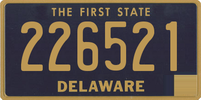 DE license plate 226521